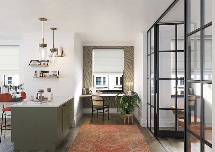 Tarbert, Egret - Twist&Fit Roman Blind - Image 8